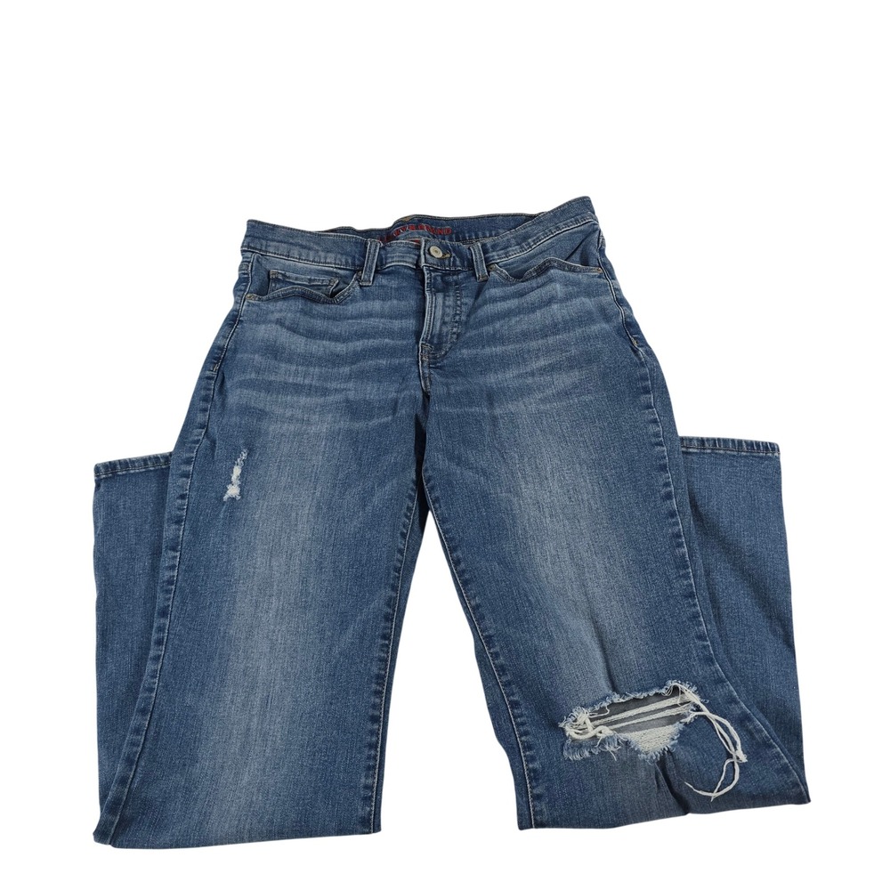 Lucky Brand Sweet Mid Rise Bootcut Distressed Jeans Blue 10/30R 13621
